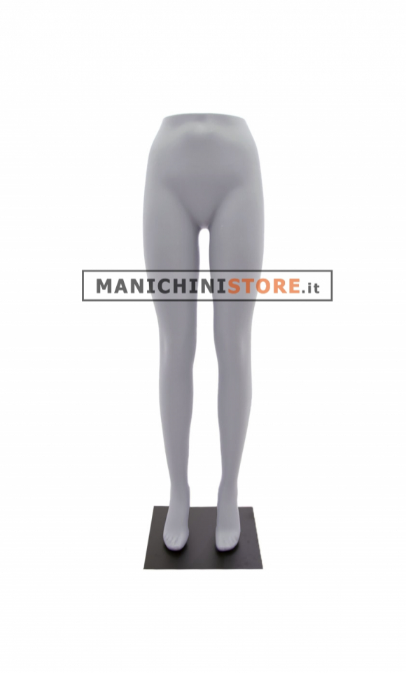 High waist female legs with metal black base