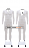 Rental service of 1 male Mannequin for e-commerce photos - base with wheels