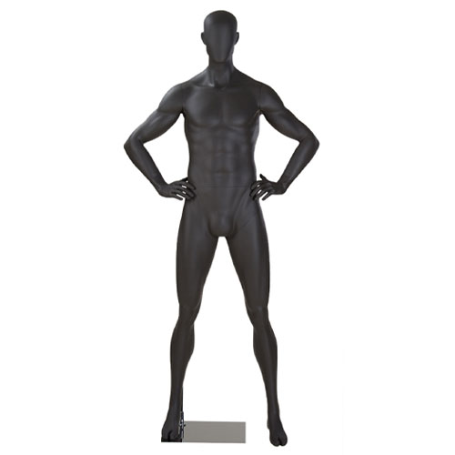 Male sport mannequin with egg head - fitness