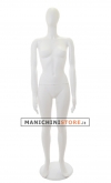 Manichino donna testa uovo White Plastic - ex noleggio