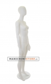 Manichino donna testa uovo White Plastic - ex noleggio