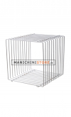 Chromed iron wire cube - 40 cm