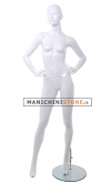 Tribal female mannequin - 1E Glossy White