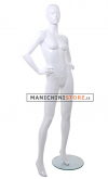 Tribal female mannequin - 1E Glossy White