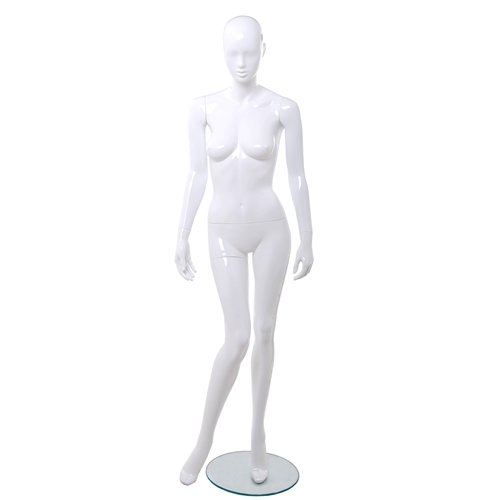 Tribal female mannequin - 1R Glossy White