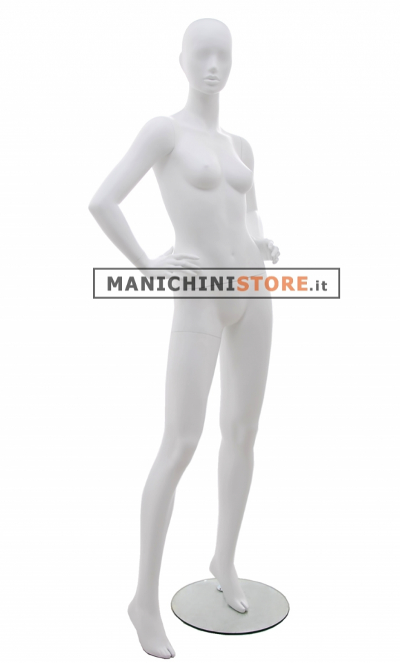 Tribal female mannequin - 1E Matt White