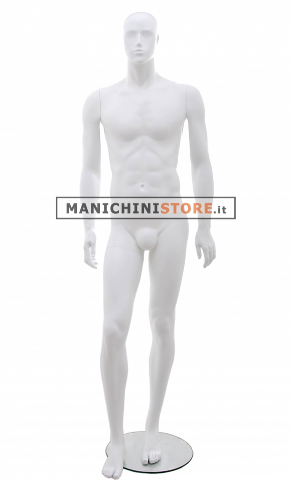 Tribal man mannequin - P2M Matt White