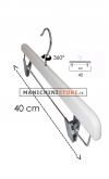 Wooden clip hanger cm.40 - pickled white