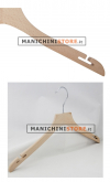 Wooden hanger with shoulder notches cm.38 x cm.1 - Beech tree