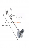 Metal clip hanger 35,5 cm - chromed