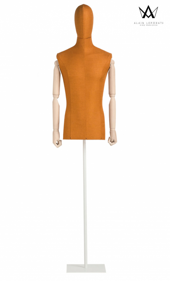 Male bust - Pastello Collection - Deep Orange