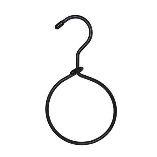 Black Aluminum Ring Hook