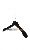 Coat hanger 40 x 5 cm. - black velvet