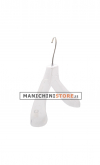 Plastic coat hanger 40 x 5 cm - Trasparent