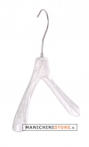 Plastic coat hanger 39 x 2,5 cm - Transparent Crystal