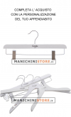 Wooden clip hanger cm.40 - pickled white