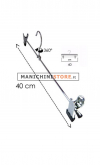 Metal clip hanger 40,5 cm - chromed