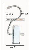 C hook with clip - galvanized