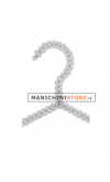 Pearl coat hanger 30 cm - Trasparent crystal