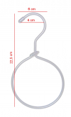 Satin Aluminum Ring Hook