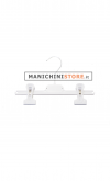 Plastic clip hanger 24 cm - white