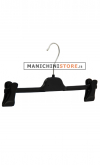 Plastic clip hanger 36 cm - black