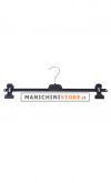 Plastic clip hanger 46 cm - black