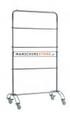 Height-adjustable clothes rack with rod - 106 cm