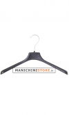 Hanger 45 x 2,5 cm. Black plastic