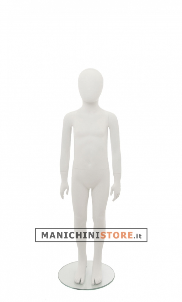 3-4 years old child mannequin with egg-head