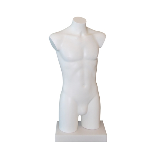 Busto manichino uomo bianco