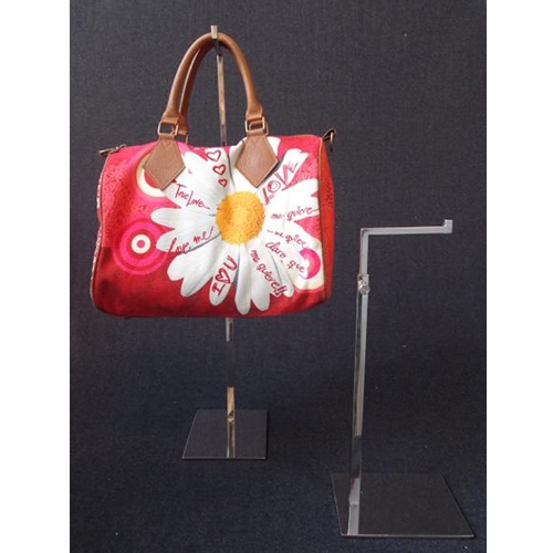 Bag height-adjustable holder display - chromed