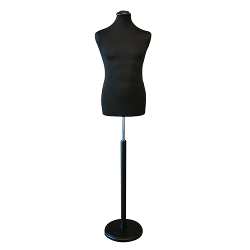 Rental of 1 male tailor bust - black