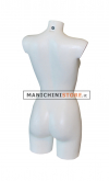 Busto manichino donna bianco senza base