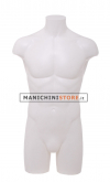 Busto manichino uomo NEW precolorato bianco