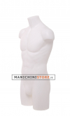 Busto manichino uomo NEW precolorato bianco