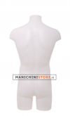 Busto manichino uomo NEW precolorato bianco