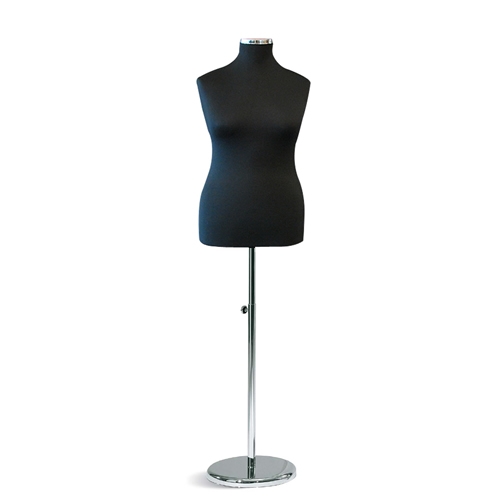 Busto donna sartoriale taglia comoda con base cromata