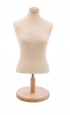 Busto donna da banco in tessuto Beige