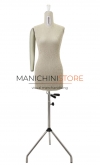 Busto donna sartoriale a taglia variabile con braccio 42-54 - panna