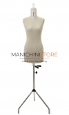 Busto donna sartoriale a taglia variabile 42-54 panna