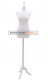 Busto donna total white con treppiede