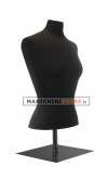 Busto donna black lycra con base da banco