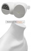 Male torso bust in white plastic