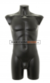 Male torso bust in back plastic