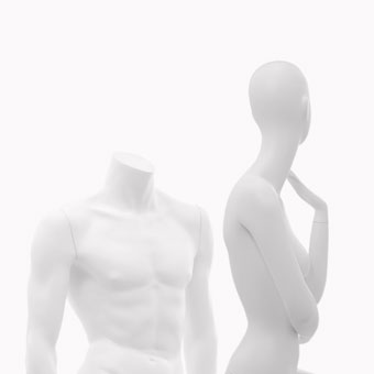 Men's and women's mannequins