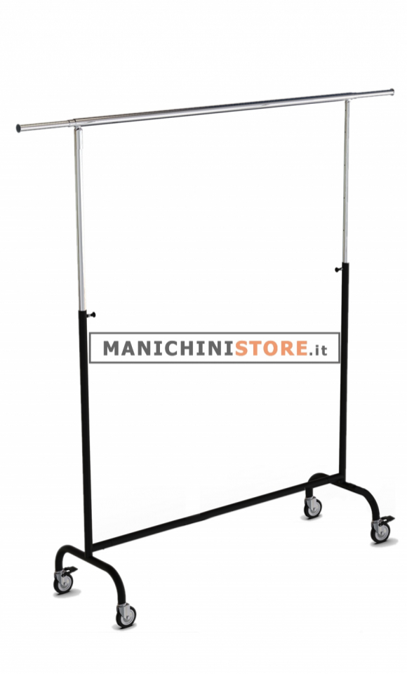 Stackable clothes rack with adjustable height