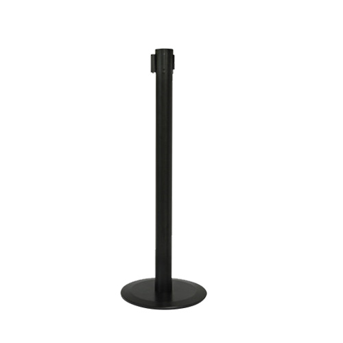 Rope barrier with black ribbon - Black