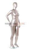 Manichino donna taglia comoda stilizzato TG.46-48 Nichel