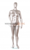 Manichino donna taglia comoda stilizzato TG.46-48 Nichel